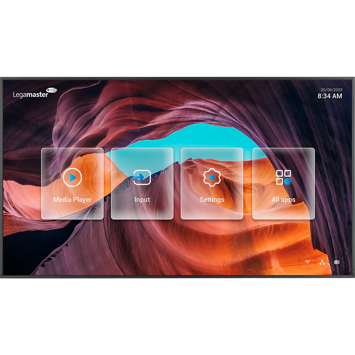 Écran de présentation Legamaster Discover 2 DIS-8610 EU, 86', 4K-UHD, 3840 x 2160 px, 1200:1, HDMI, USB, noir