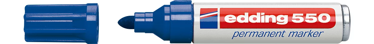 edding 550 Permanent Marker, Rundspitze 3-4 mm, blau, 1 Stück