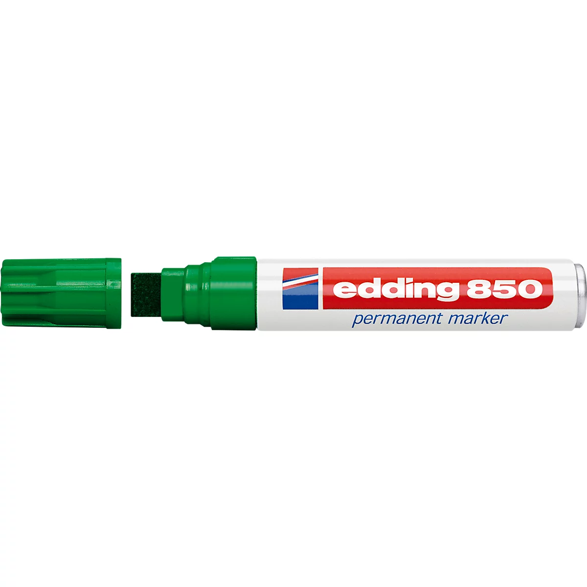 edding 850 Permanent Marker, Keilspitze 5-16 mm, grün, 5 Stück