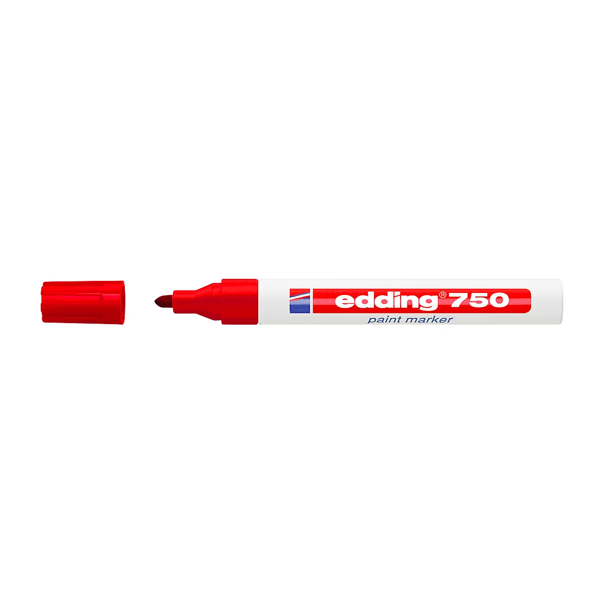 EDDING Lackmarker 750, 2-4 mm, rot, 1 Stück