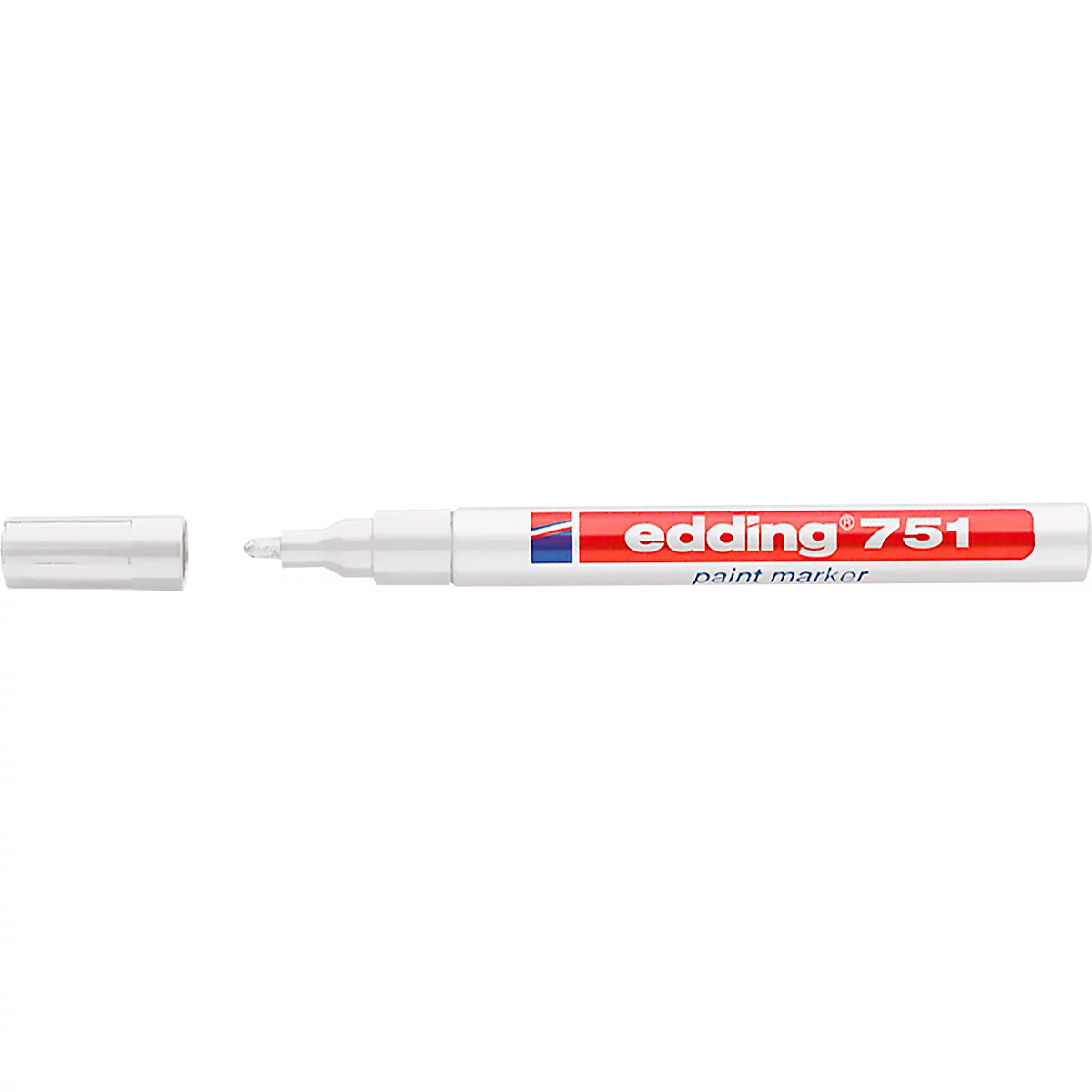 EDDING Lackmarker 751, 1-2 mm, weiß, 1 Stück