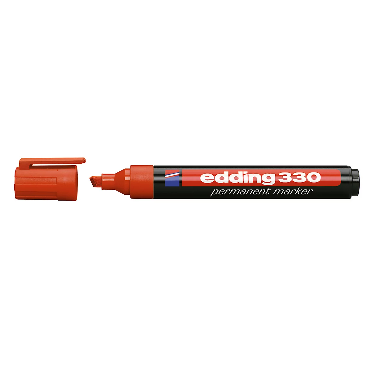 EDDING Marcador permanente 330, con punta de cuña, 1-5 mm, 1 pieza, rojo