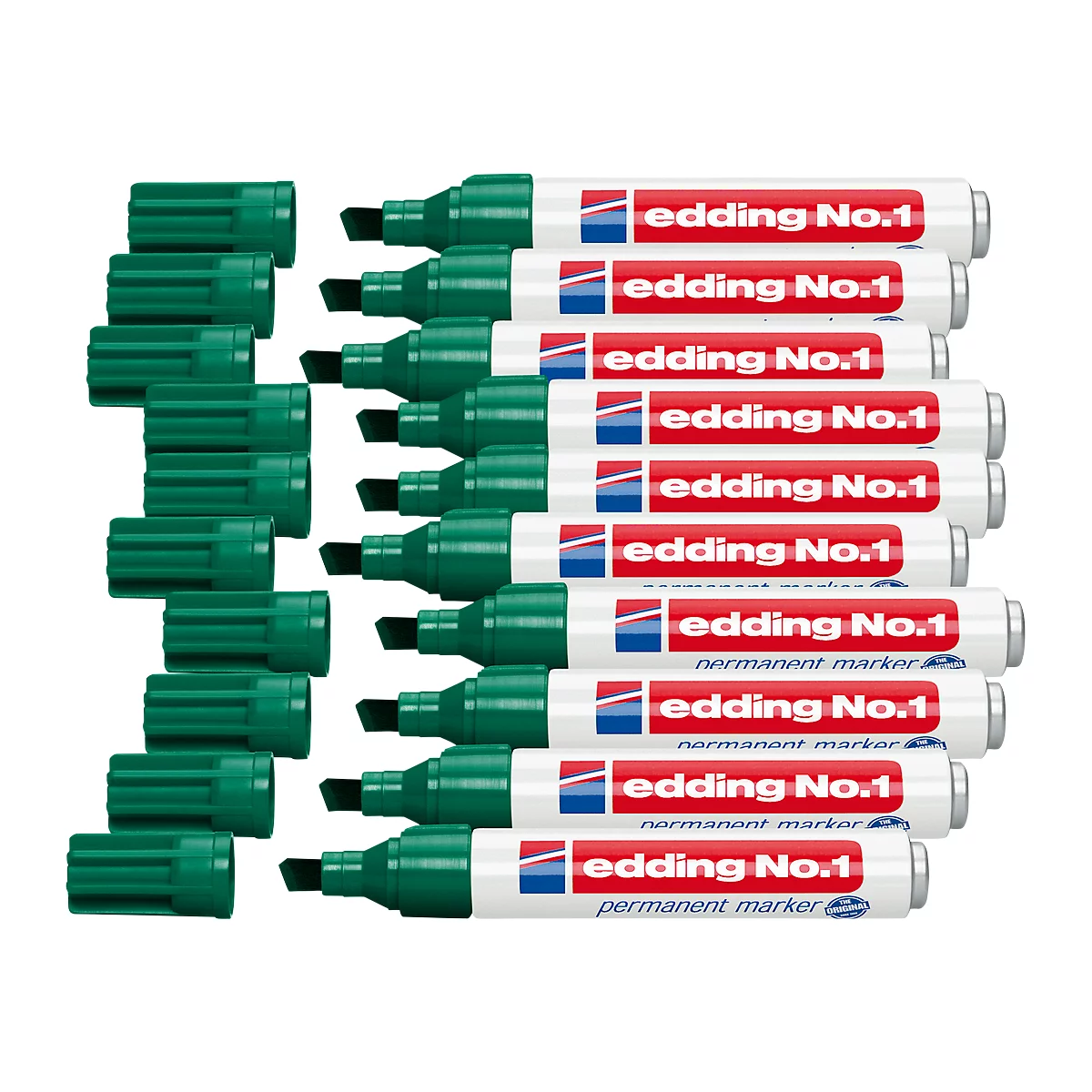 edding No.1 permanent markermarker, 10 stuks, groen