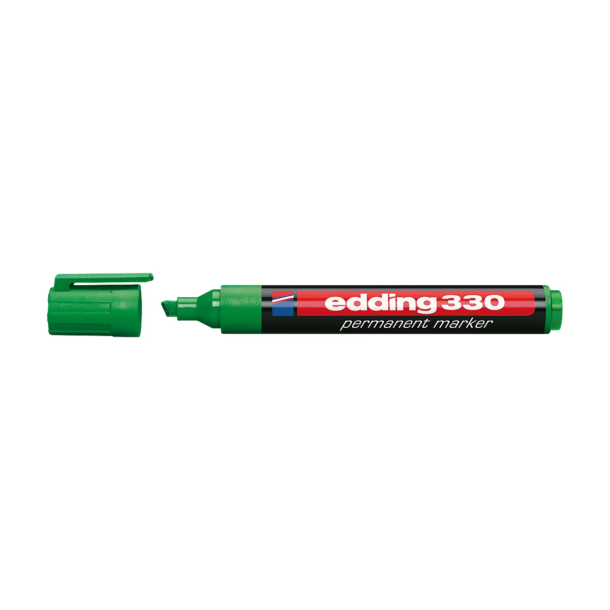 EDDING Permanent Marker 330, mit Keilspitze, 1-5 mm 1 Stück, grün