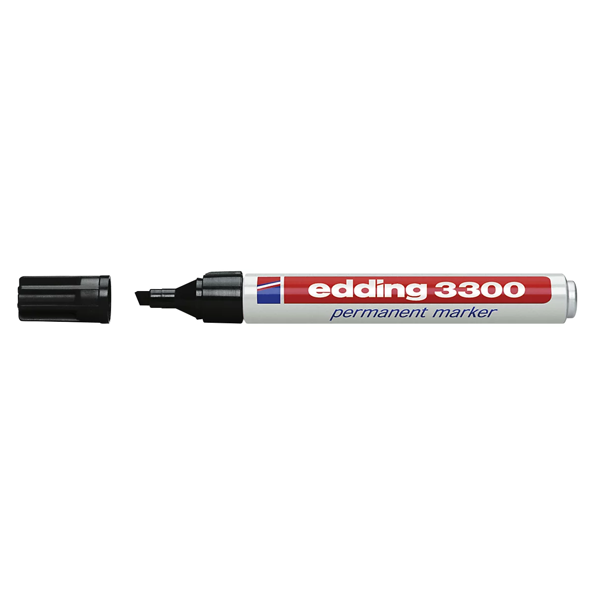 EDDING Permanent Marker 3300, mit Keilspitze, 1 Stück, schwarz