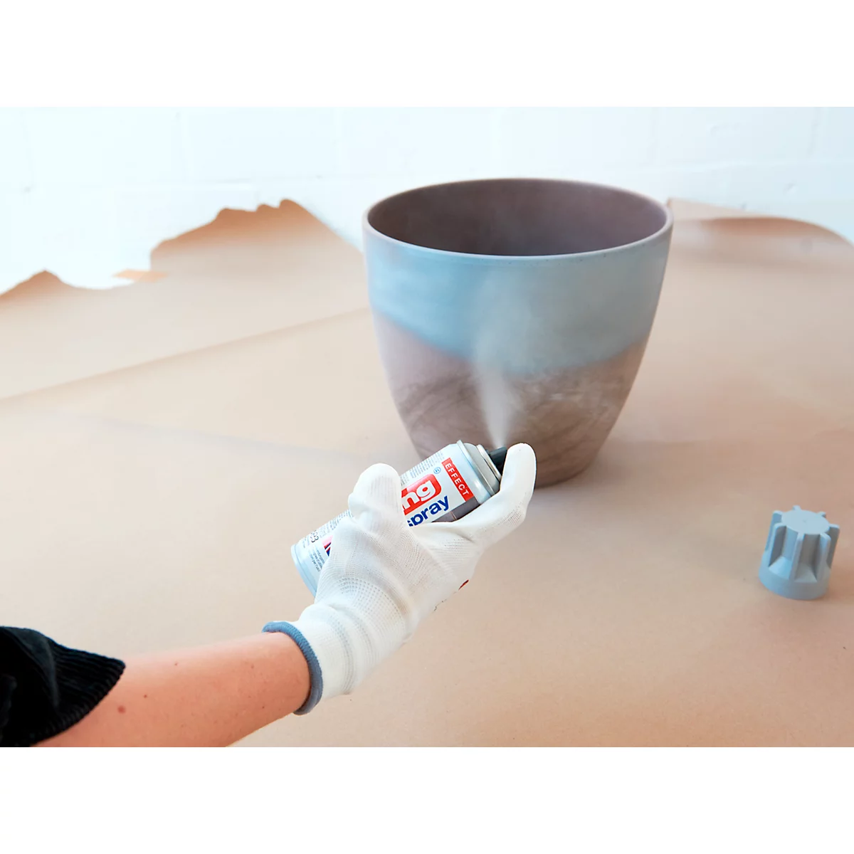 edding Spray 5200, 200 ml, premium matte acrylverf, spuitbreedte ca. 50-60 mm, betoneffect