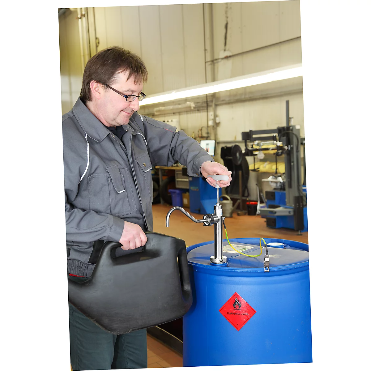 Edelstahl-Handpumpe 0.3 - 0,6 l/Hub