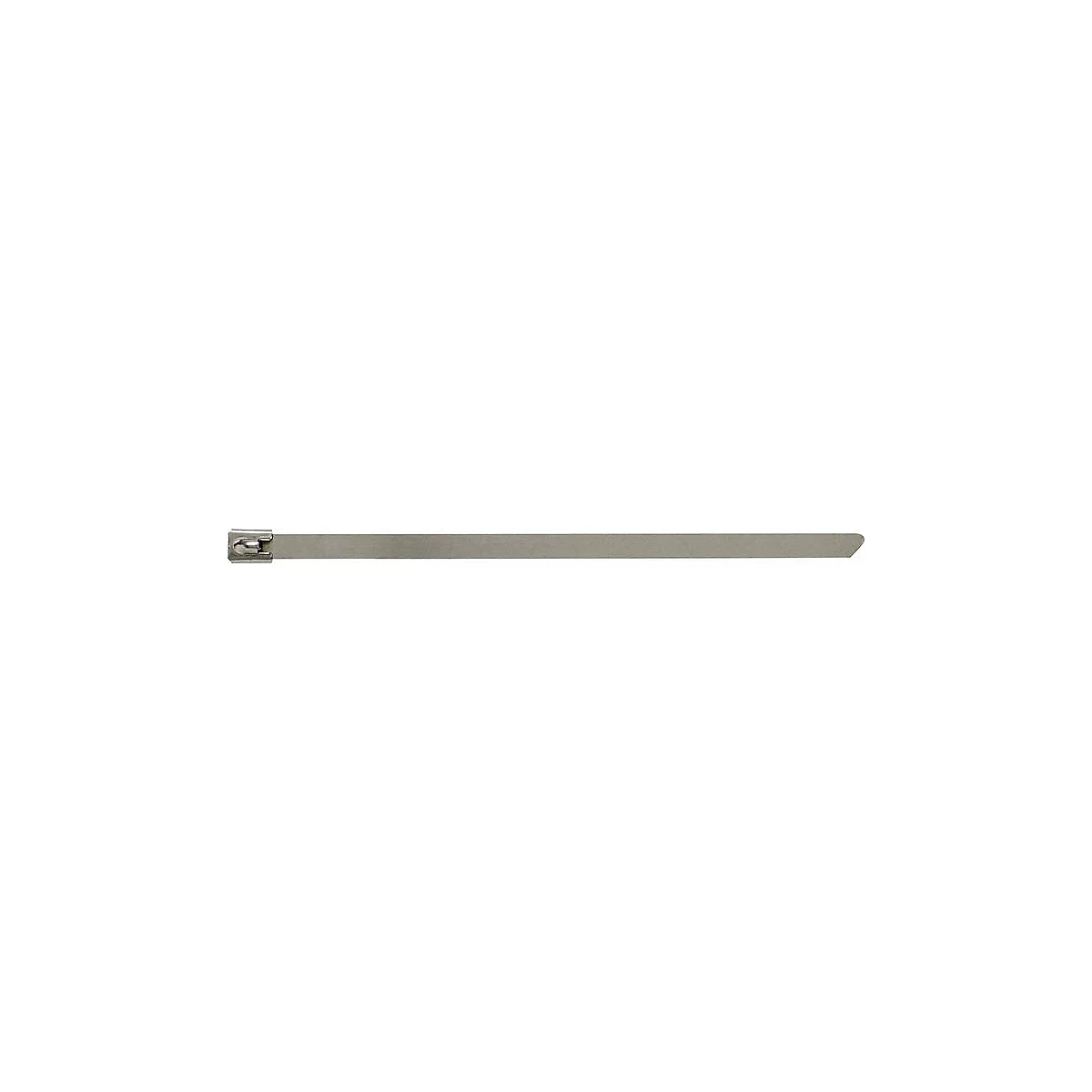 Edelstahl Kabelbinder, L 360 mm, B 7,9 mm, AISI 316, Kugelverschluss, antimagnetisch, korrosionsbeständig, 100 Stück