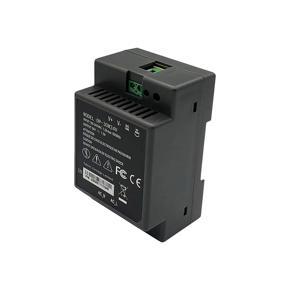 Edimax DP-30W24V - Netzteil (DIN-Schienenmontage möglich) - Wechselstrom 100-240 V - 36 Watt