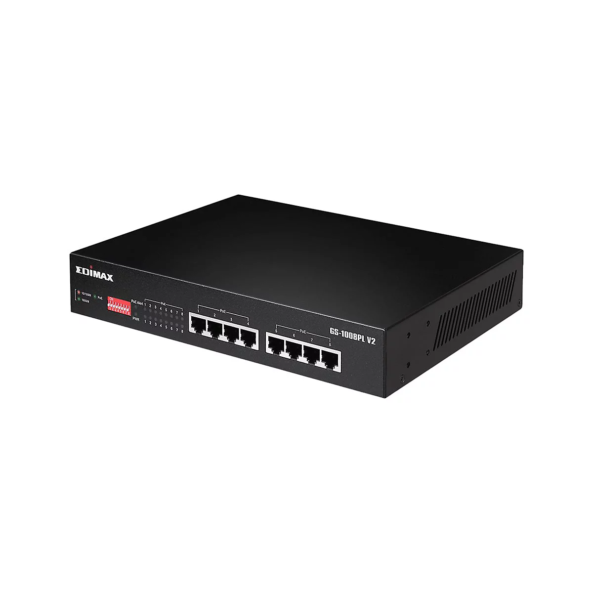 Edimax GS-1008PL V2 - Switch - 8 Anschlüsse - an Rack montierbar