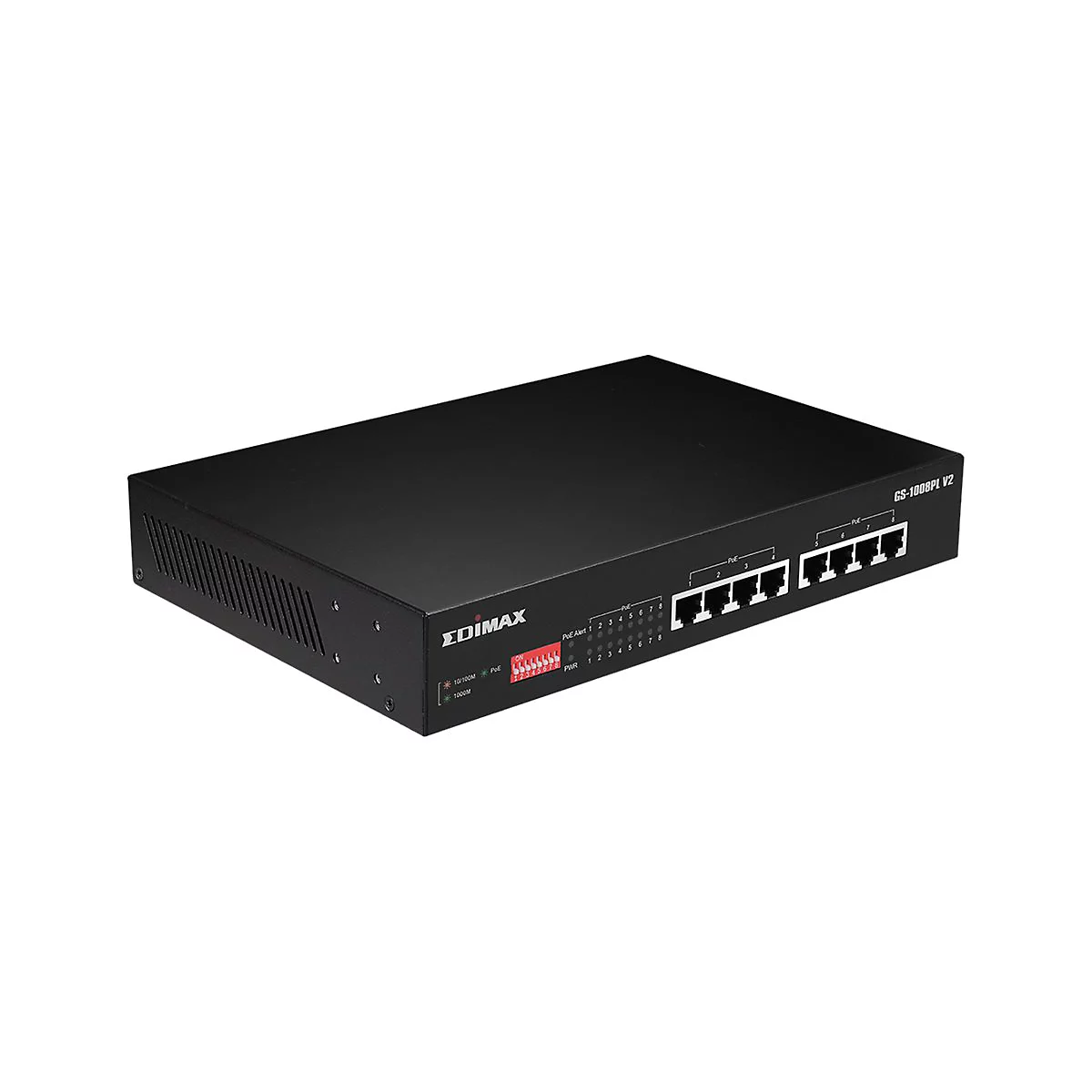 Edimax GS-1008PL V2 - Switch - 8 Anschlüsse - an Rack montierbar