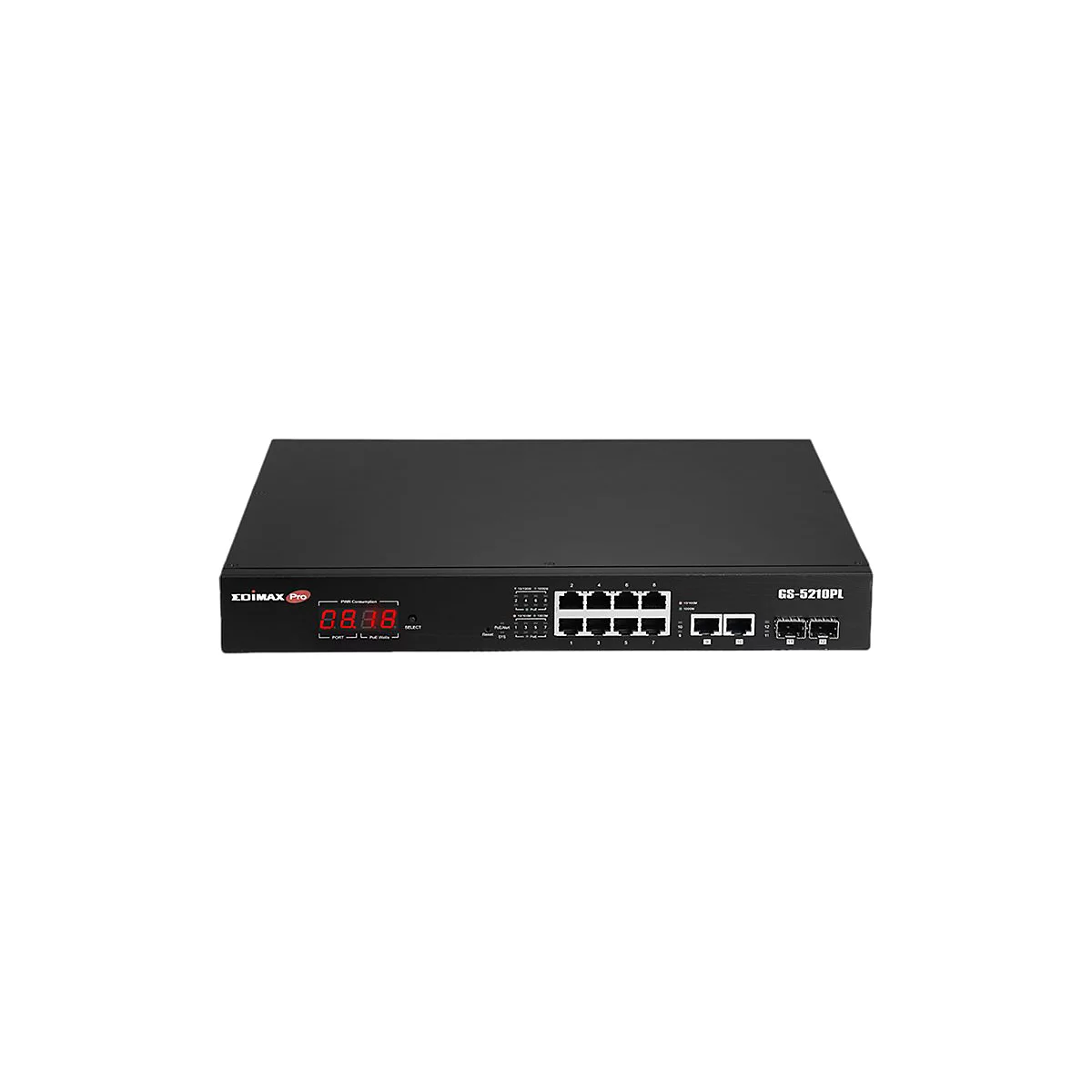 Edimax GS-5210PL - Switch - 12 Anschlüsse - Smart