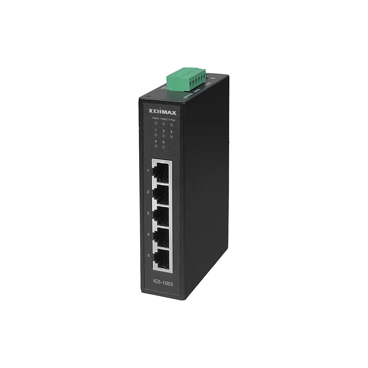 Edimax IGS-1005 - Switch - 5 x 10/100/1000 - an DIN-Schiene montierbar, wandmontierbar