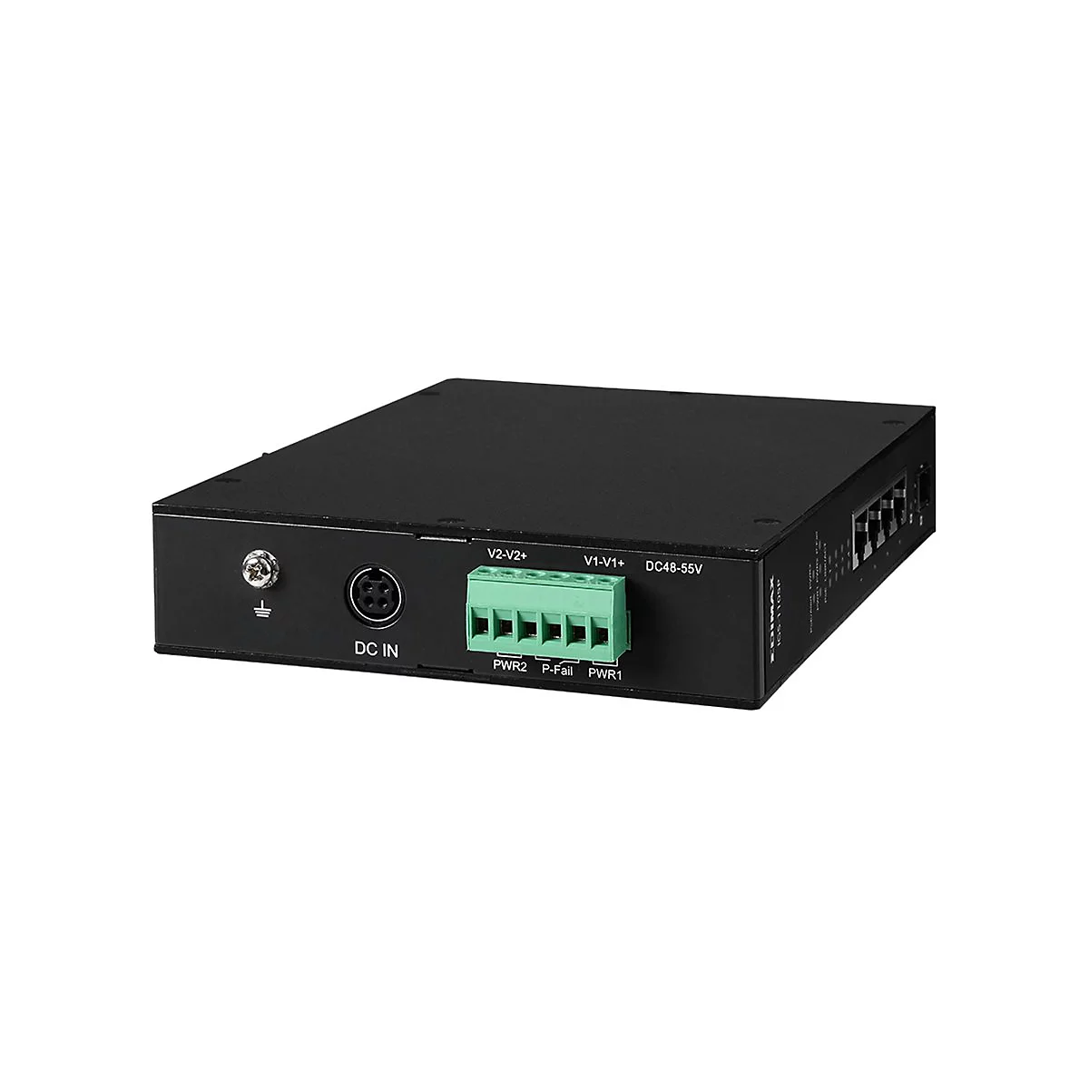 Edimax IGS-1105P - Switch - 4 x 10/100/1000 (PoE+) + 1 x Gigabit SFP - an DIN-Schiene montierbar, wandmontierbar - PoE+ (120 W)