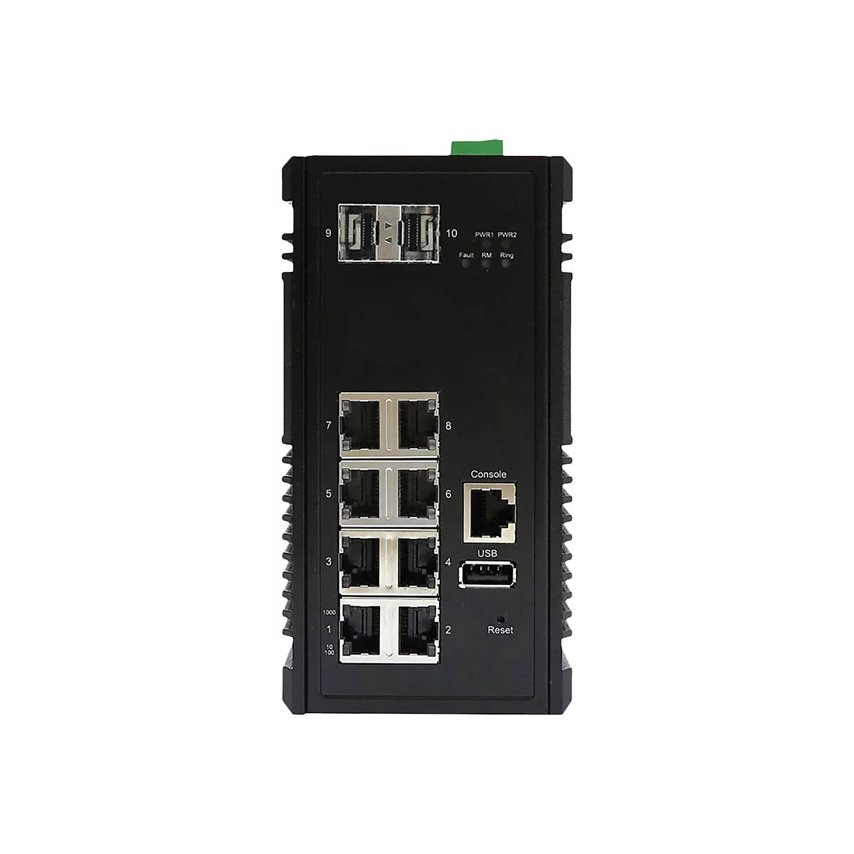 Edimax Pro IGS-5208 - Switch - managed - 8 x 10/100/1000 + 2 x SFP - an DIN-Schiene montierbar, wandmontierbar - Gleichstrom