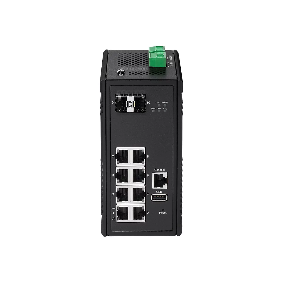 Edimax Pro IGS-5208 - Switch - managed - 8 x 10/100/1000 + 2 x SFP - an DIN-Schiene montierbar, wandmontierbar - Gleichstrom
