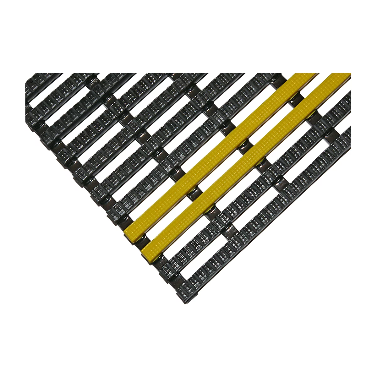EHA-industrierooster +11, zwart/geel, 600 mm