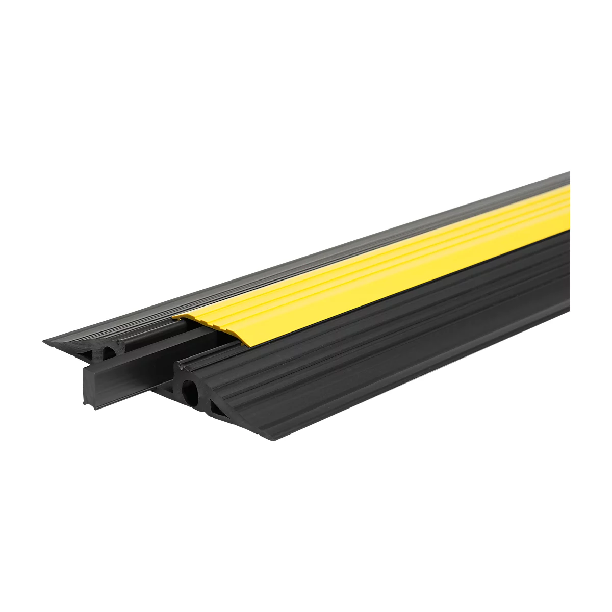 EHA Vario kabelbruggen, uitneembare middenbrug, voor binnen en buiten, L 1000 mm, zwart/ geel
