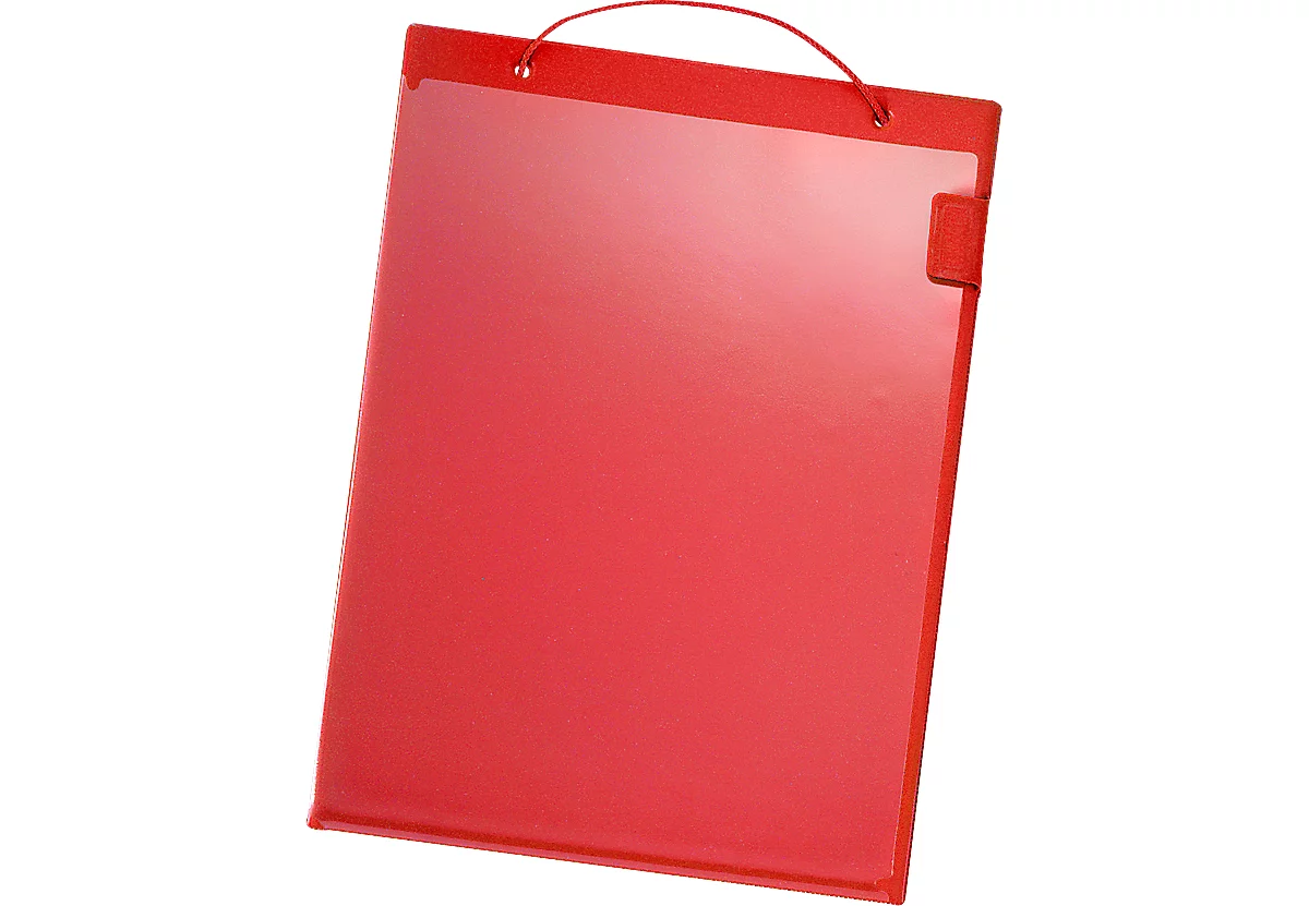 EICHNER Bolsa básica para pedidos, cierre de velcro, DIN A4, rojo