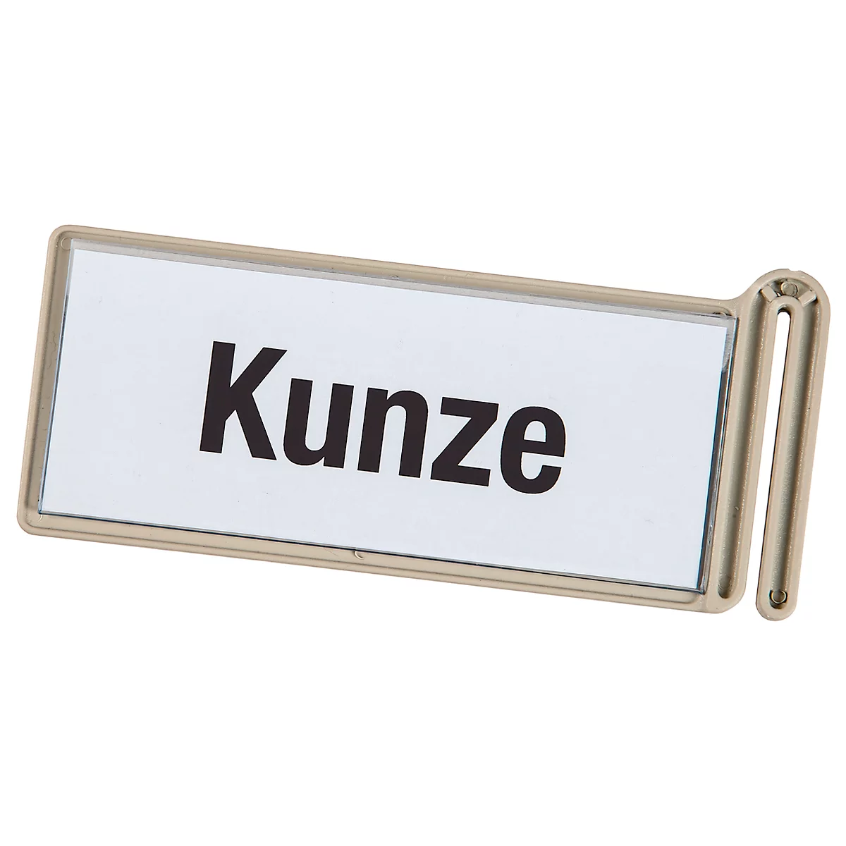 Eichner etiketteerclip, voor wand-sorter, lichtgrijs, B 129 x H 57 mm, 1 stuk