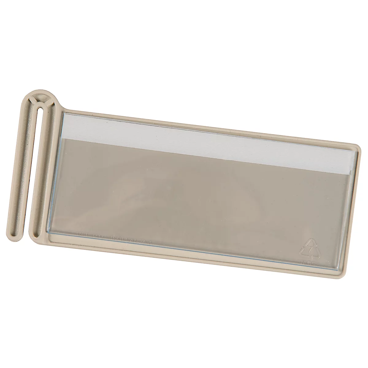 Eichner etiketteerclip, voor wand-sorter, lichtgrijs, B 129 x H 57 mm, 1 stuk