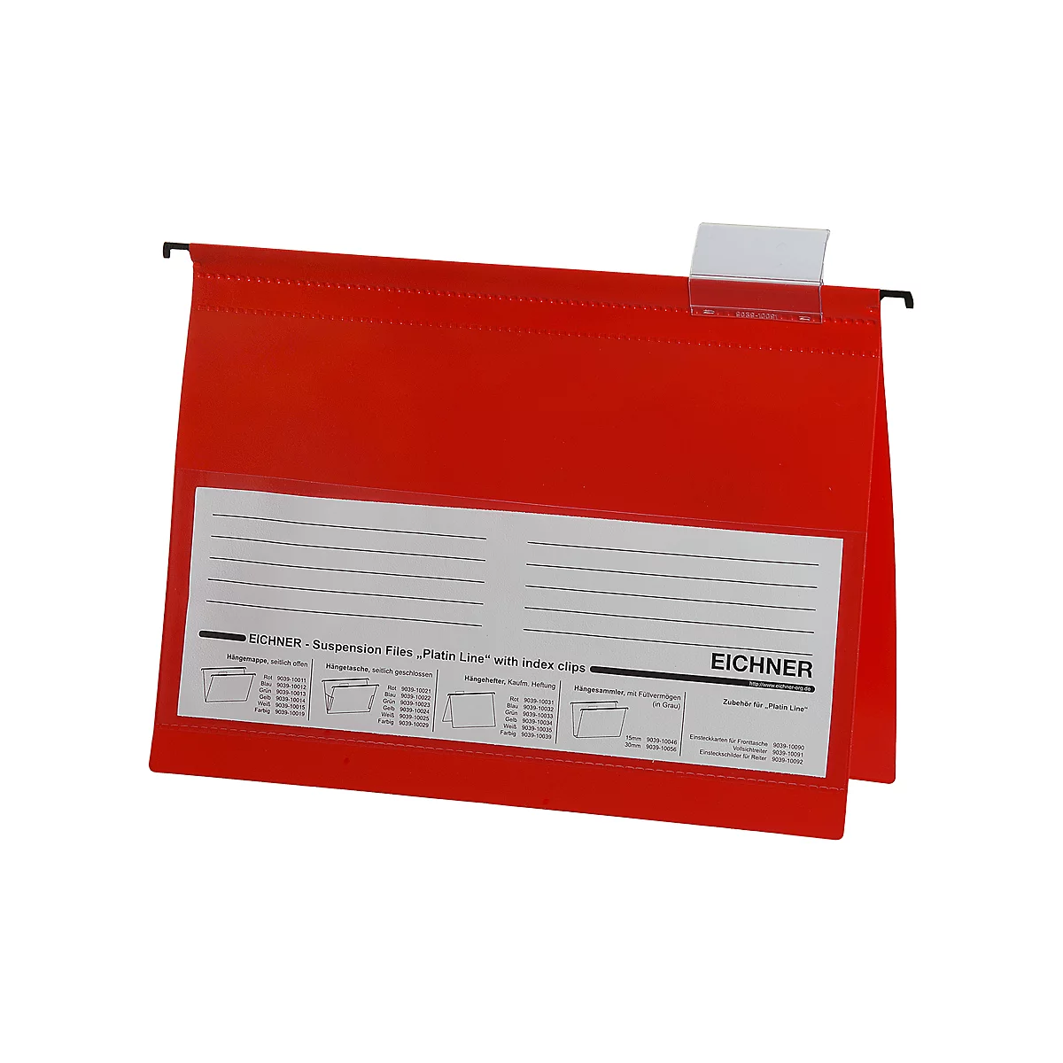 EICHNER hangsnelhechters, A4, 10 stuks, rood
