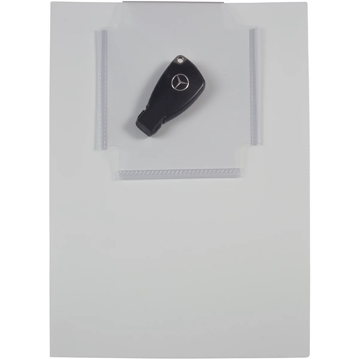 Eichner 'Light' besteltas, met sleutelvak, B 230 x D 5 x H 330 mm, 10 stuks, lichtgrijs/transparant