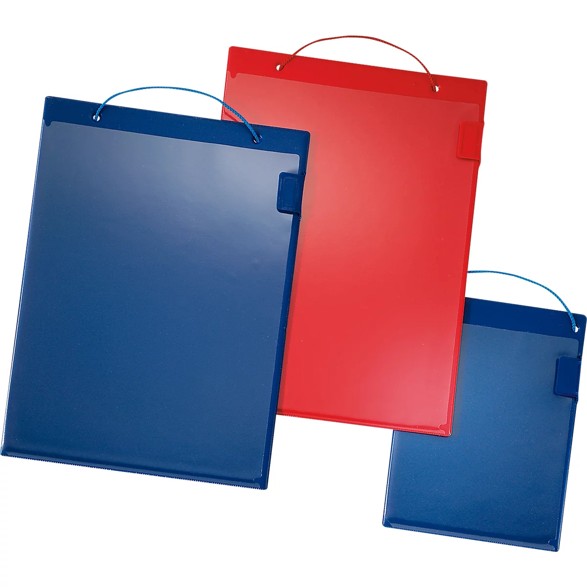 EICHNER Pochette de commande Basic, fermeture velcro, DIN A4, bleu, 10 pièces