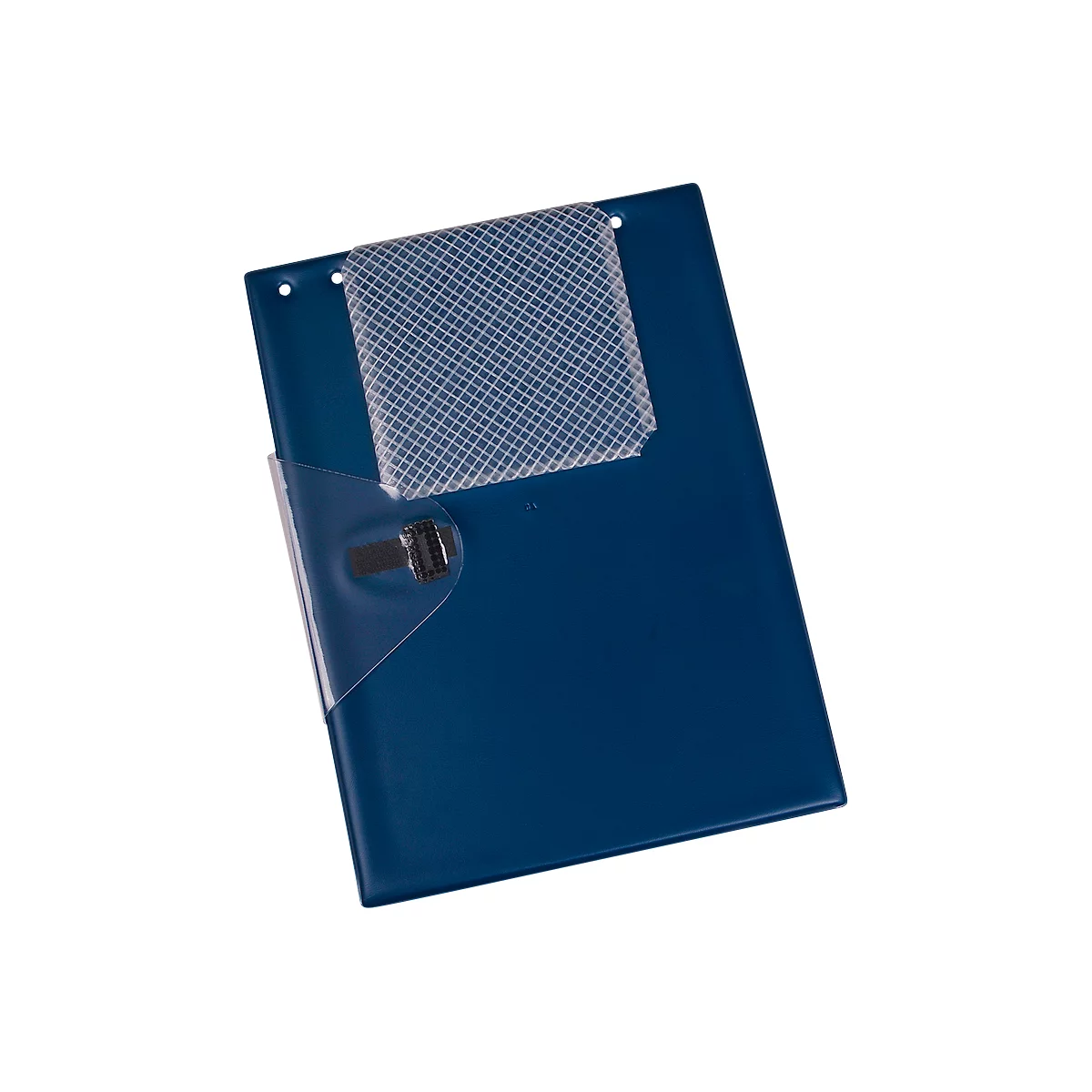 EICHNER Pochette de commande Jumbo, DIN A4, soufflet d'extension, fermeture velcro, compartiment à clés, bleu, 10 pièces