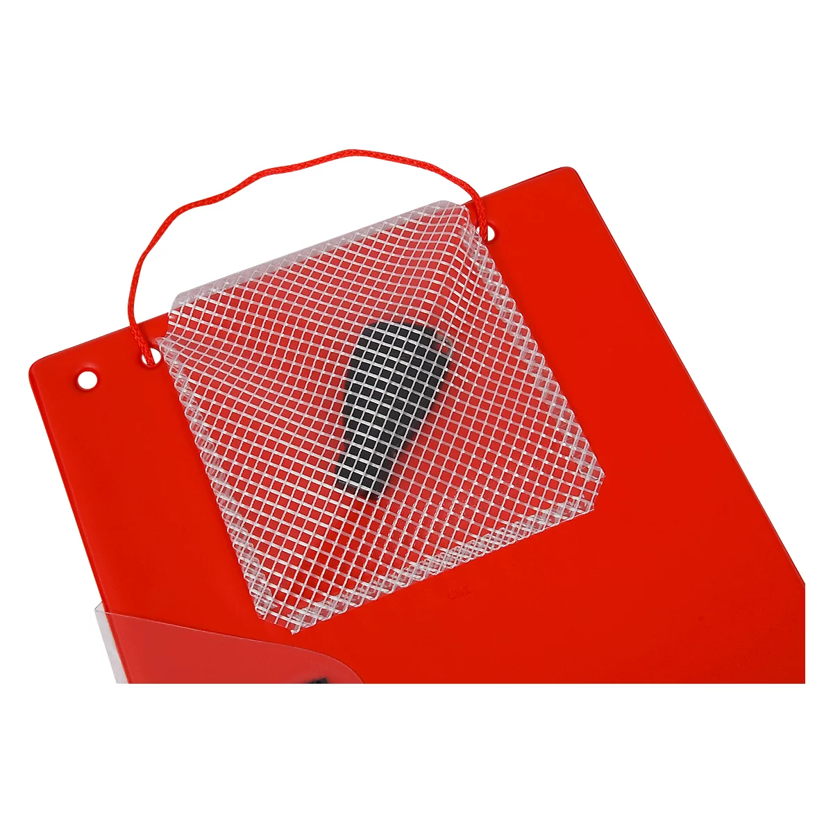 EICHNER Pochette de commande Jumbo, DIN A4, soufflet extensible, fermeture velcro, poche pour clés, rouge, 10 pièces