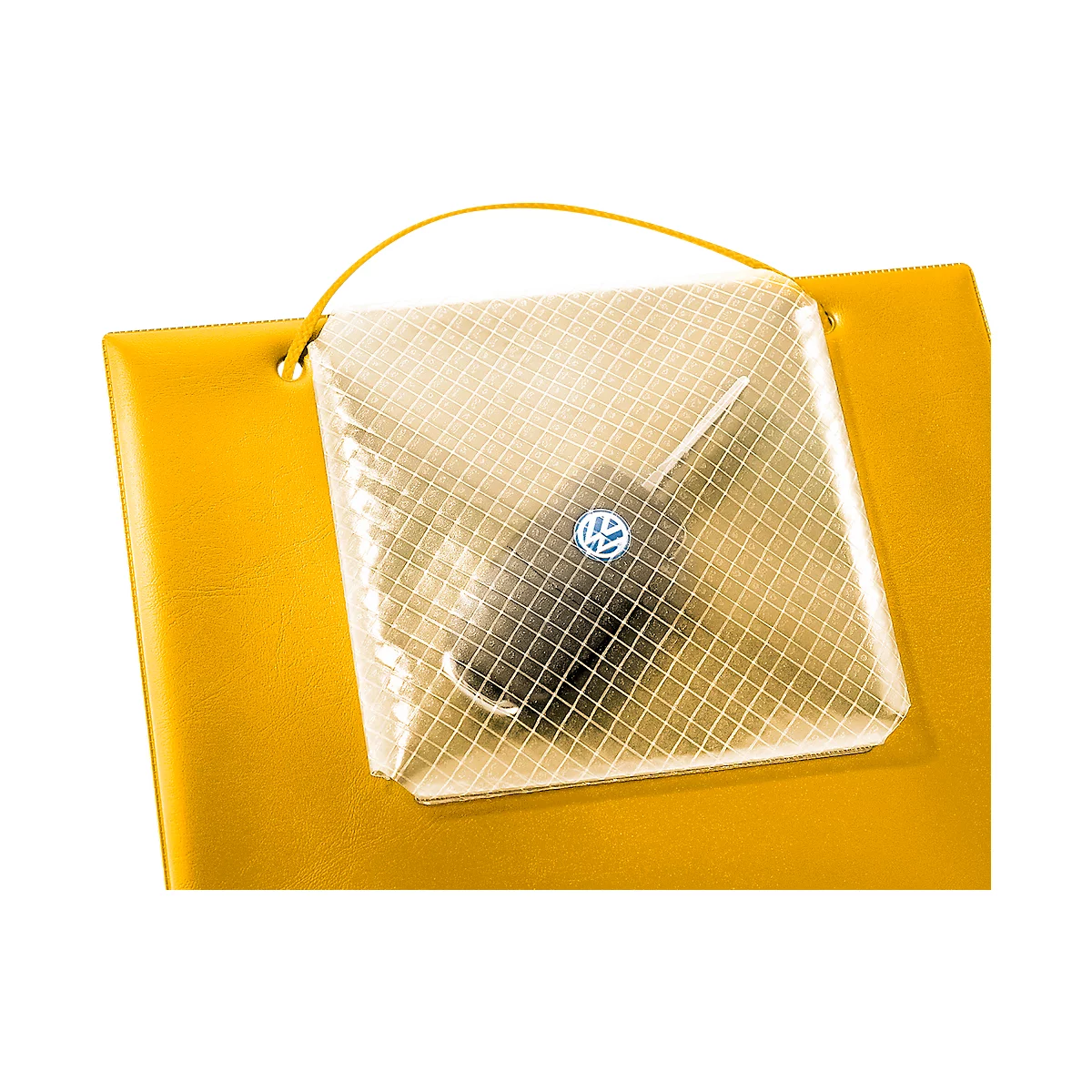 EICHNER Pochette de commande Turbo, fermeture velcro, compartiment à clés et soufflet extensible, pour documents DIN A4, jaune, 10 pièces