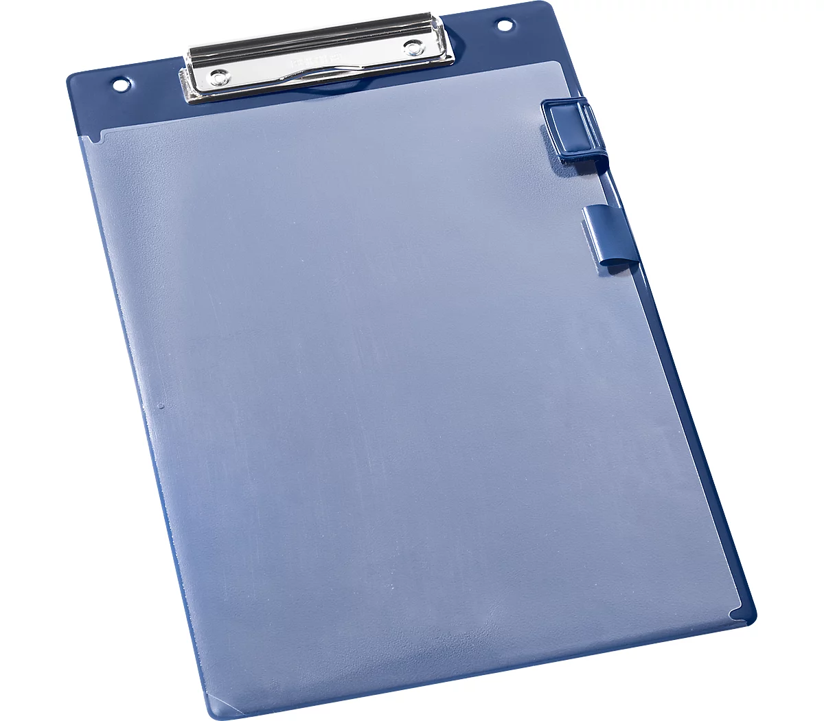 EICHNER Portapapeles Klemmfix, DIN A4, plástico, con bolsillo transparente, A4, azul