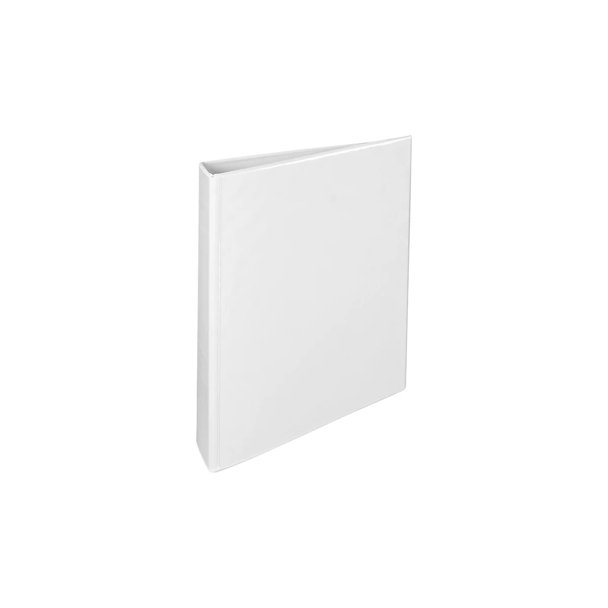 Een witte map, schuin van voren gefotografeerd.