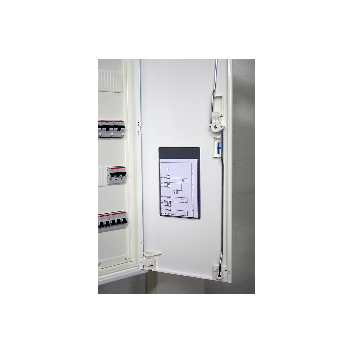 Eichner PVC schakelbord, DIN A4, 20 mm vulcapaciteit, zelfklevend, rekzak, B 243 x H 320 mm, transparant