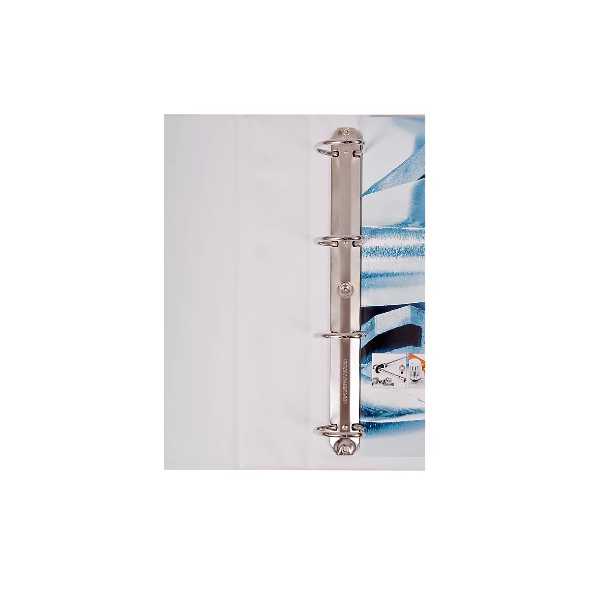EICHNER Ringbuch, A4, 4-Ring-Mechanik, Einschubtasche, Füllhöhe 20 mm, weiß, 10 Stück