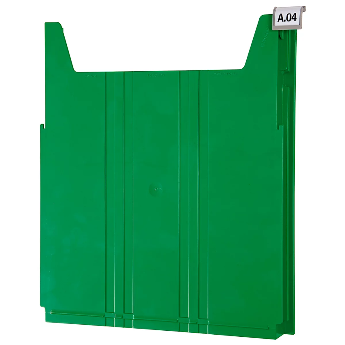 Eichner Wandfolderhouder BIG, B 262 x D 42 x H 302 mm, vulhoogte 34 mm, groen