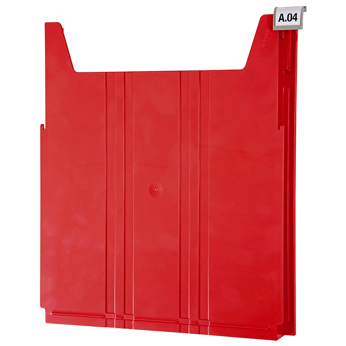 Eichner Wandfolderhouder BIG, B 262 x D 42 x H 302 mm, vulhoogte 34 mm, rood