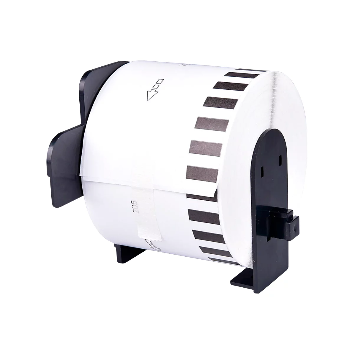Eindeloze etiketten compatibel met Brother DK-22205, 62mm x 30,48m, papier wit, zelfklevend, permanent.