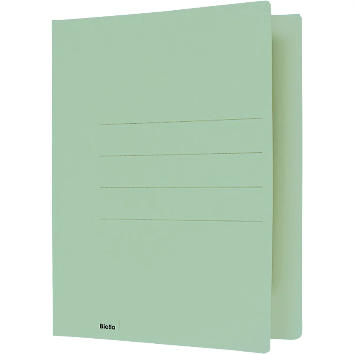 Einlagemappe Biella, DIN A4, bis 90 Blatt, L 330 x B 265 x H 1 mm, Karton, grün