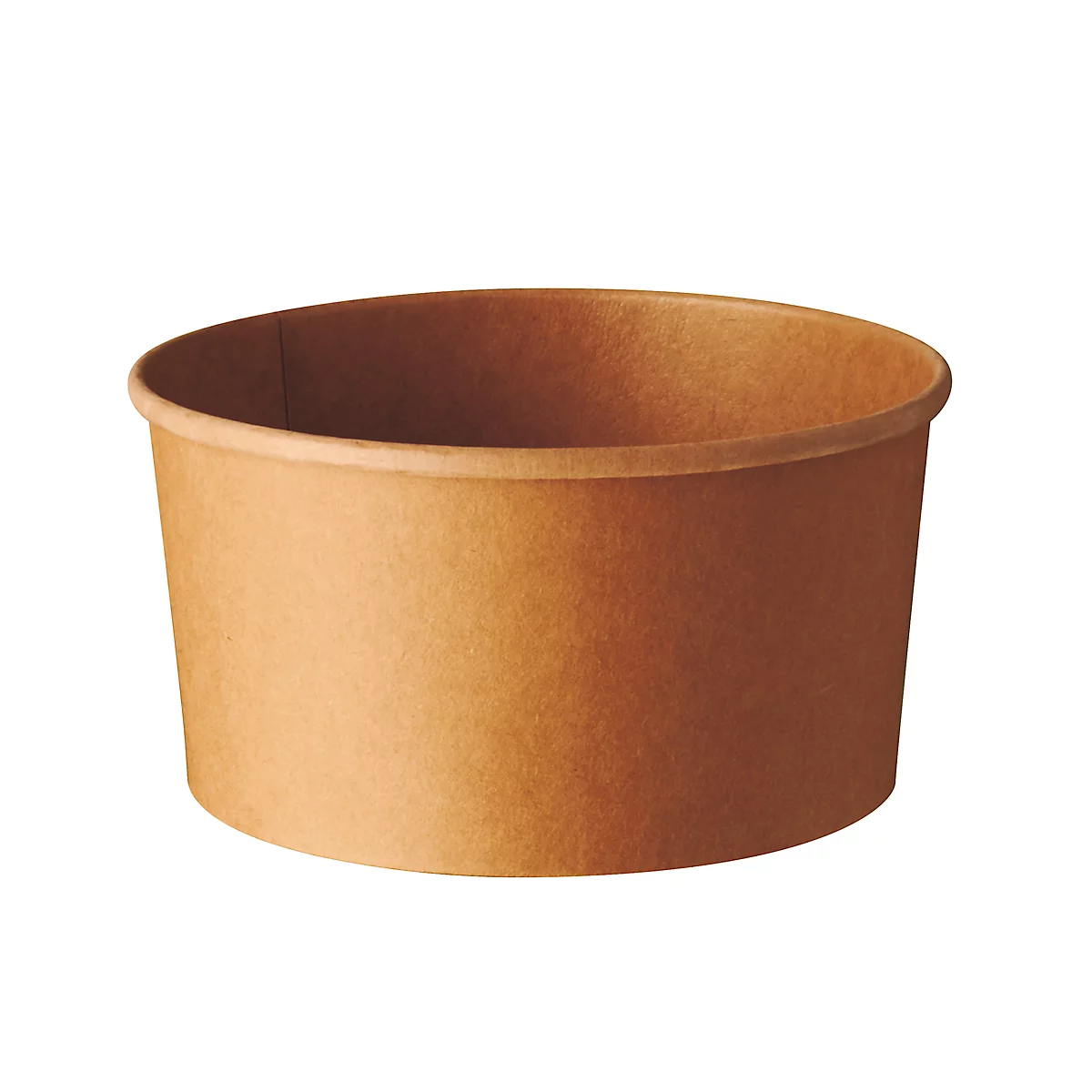 Einweg Salatschalen Papstar pure, 1000 ml, Ø 150 x H 75 mm, 50 Stk., biologisch abbaubar, nachwachsende Rohstoffe, PLA-Beschichtung, braun