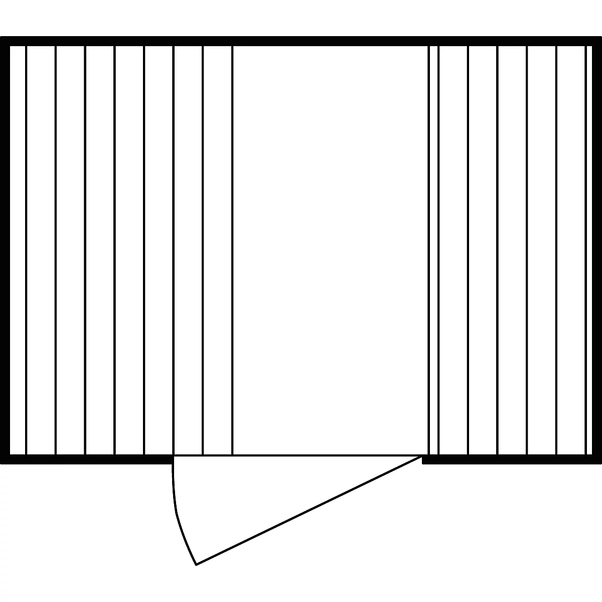 Einzel-Container Säbu SAFE TANK 1350, WGK 1-3, Volumen 1050 l, mit Auffangwanne & Gitterrost, B 4050 x T 2170 x H 2300 mm, silber