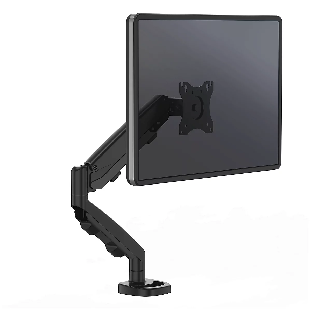 Einzel-Monitorarm Fellowes Eppa™, bis 39' Breite, VESA, 360° Drehung, 180° Schwenkung, 90° Neigung, höhenverstellbar, schwarz