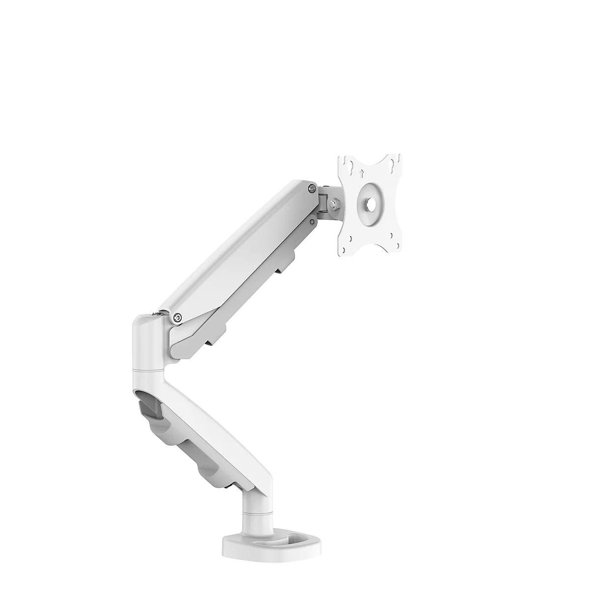 Einzel-Monitorarm Fellowes Eppa™, bis 39" Breite, VESA, 360° Drehung, 180° Schwenkung, 90° Neigung, höhenverstellbar, weiss