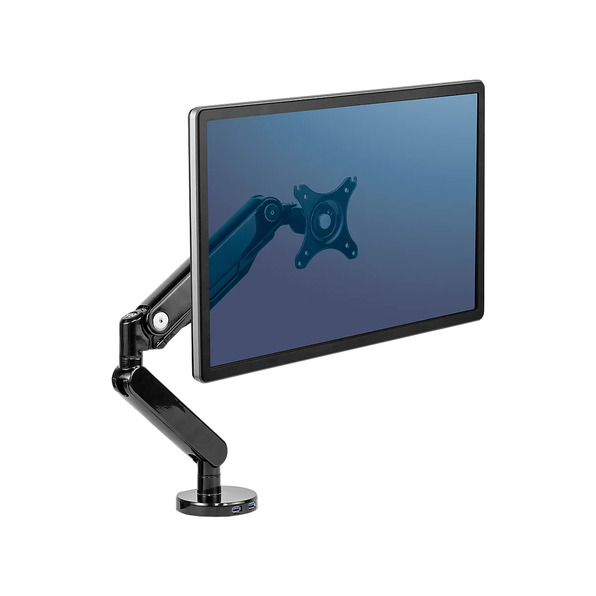 Einzel-Monitorarm Monitorhalterung Fellowes Platinum Series Schwarz bis 9kg und 30''