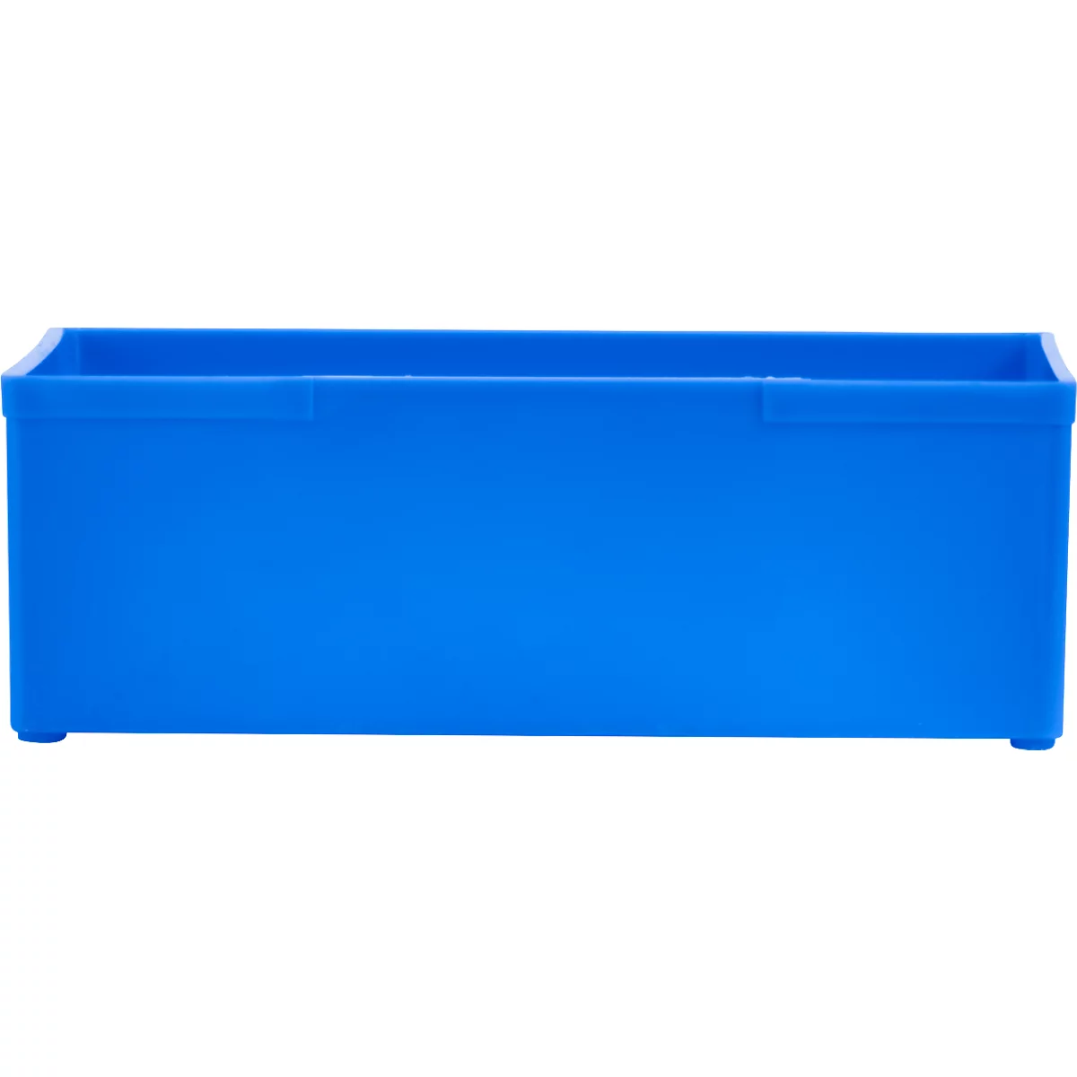 Blue rectangular box with rounded feet.