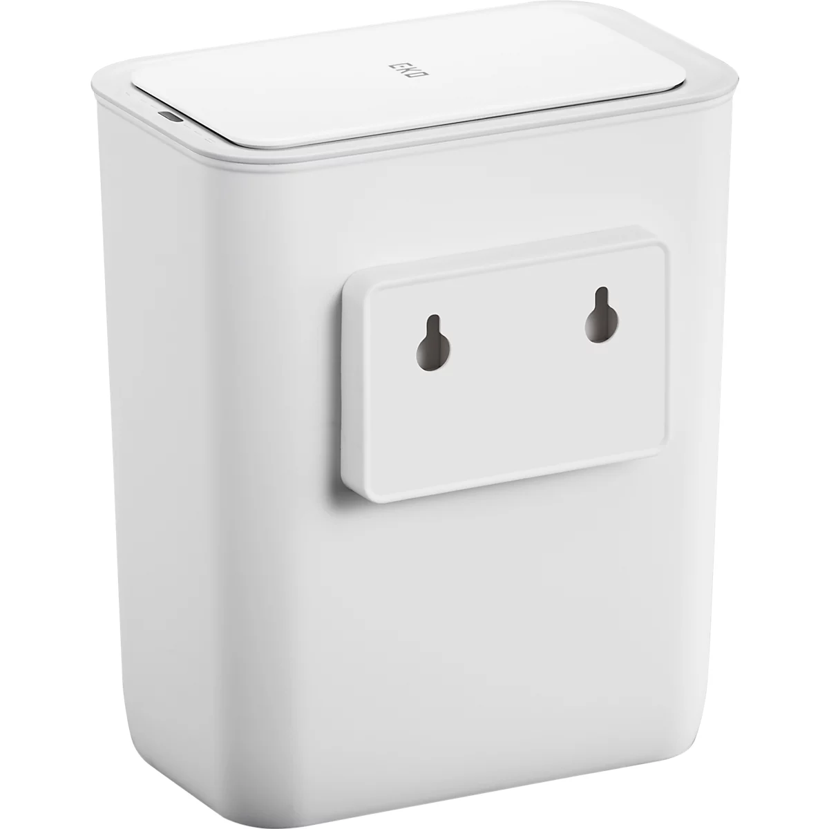 EKO Morandi Smart Sensor-Abfalleimer, Kunststoff, Wandmontage, Sensor & Touch-Schalter, B 259 x T 165 x H 310 mm, 8 Liter, weiß