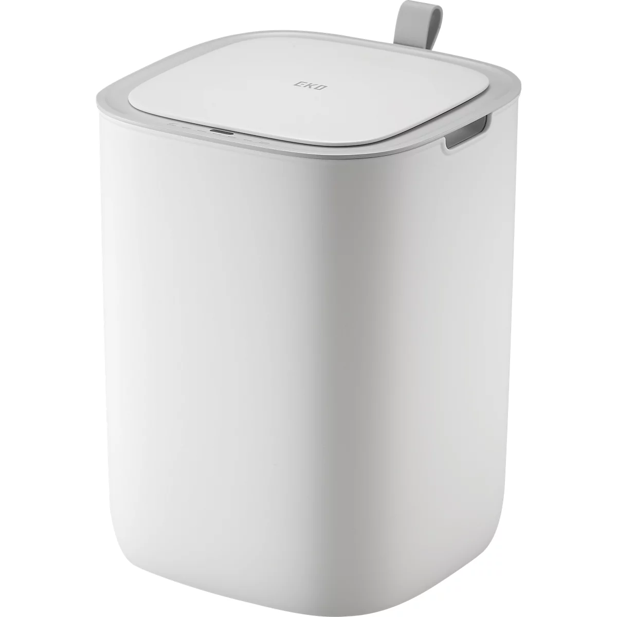 EKO Morandi Smart sensor afvalbak, kunststof, touch bedieningspaneel, reukloze afdichtring, B 249 x D 249 x H 337 mm, 12 liter, wit