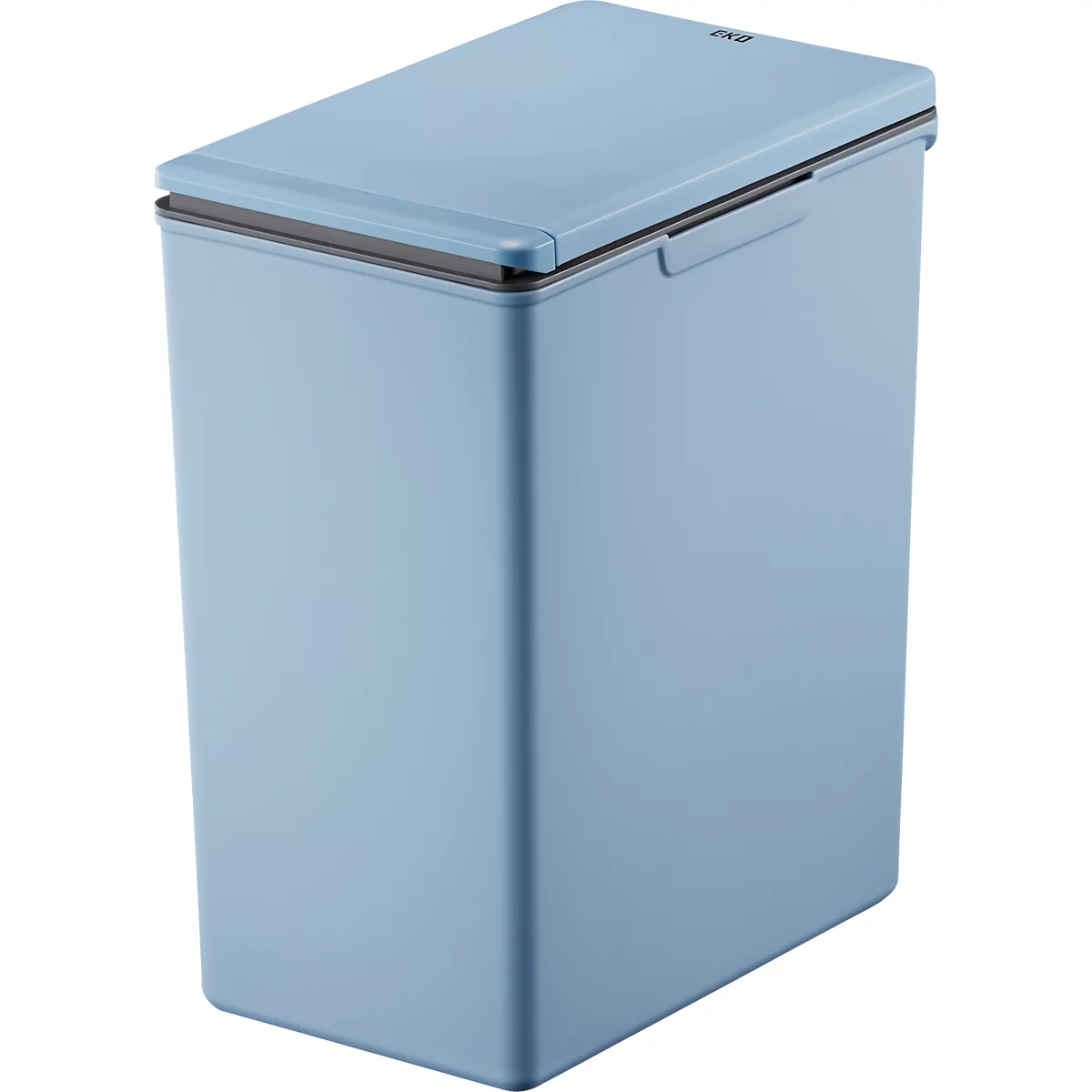 EKO Poubelle Morandi Touch, peu encombrante, mécanisme Touch Bar, plastique, L 206 x P 325 x H 400 mm, 20 litres, bleu