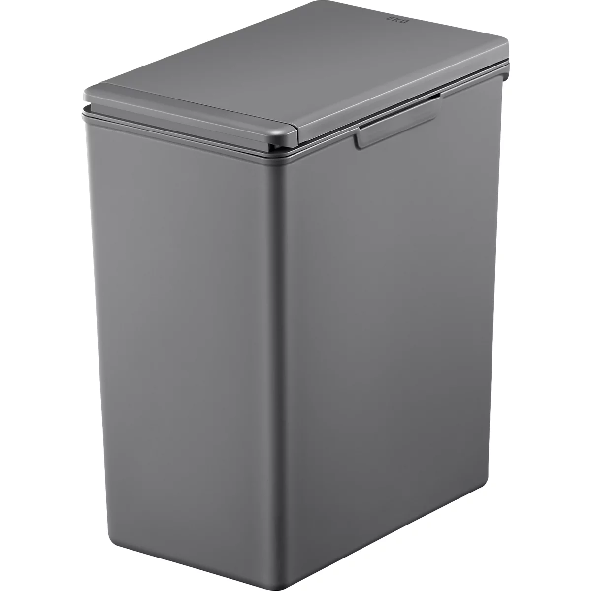 EKO Poubelle Morandi Touch, peu encombrante, Touch Bar, plastique, L 206 x P 325 x H 400 mm, 20 litres, gris