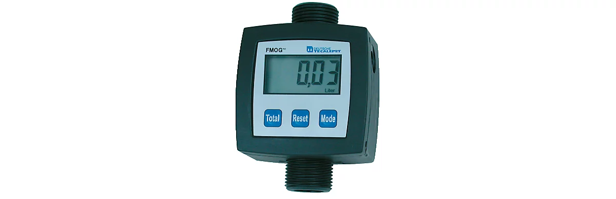 El medidor de flujo eléctrico FMOGne para los sistemas de tanque CEMO CUBE AdBlue®, 2 x 100 pulsos/l, puede ser calibrado